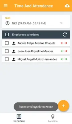 Time And Attendance android App screenshot 2